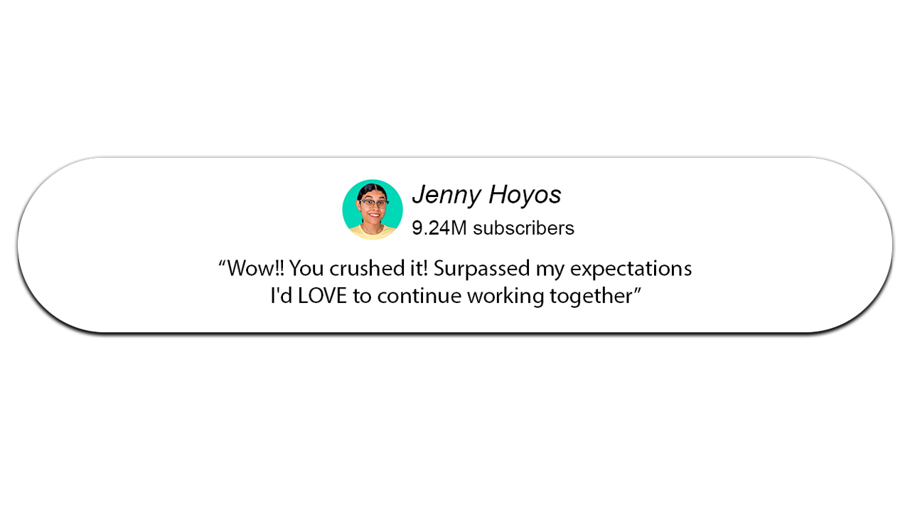 Jenny Hoyos testimonial